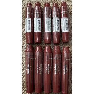 Lot of 10 Revlon Kiss Cushion Lip Tint Lipstick #200 Fancy Rose - 0.15 fl oz